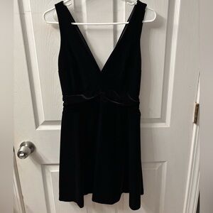 Express Black Velvet Dress